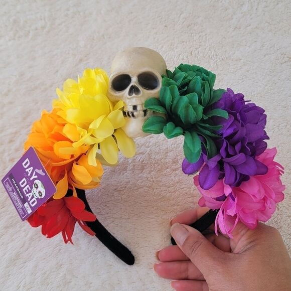 NEW DAY of the dead or Halloween headband - Picture 2 of 3